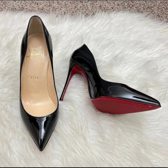 ❤️SOLD❤️Christian Louboutin Pigalle Follies 35.5 Black - Picture 2 of 10